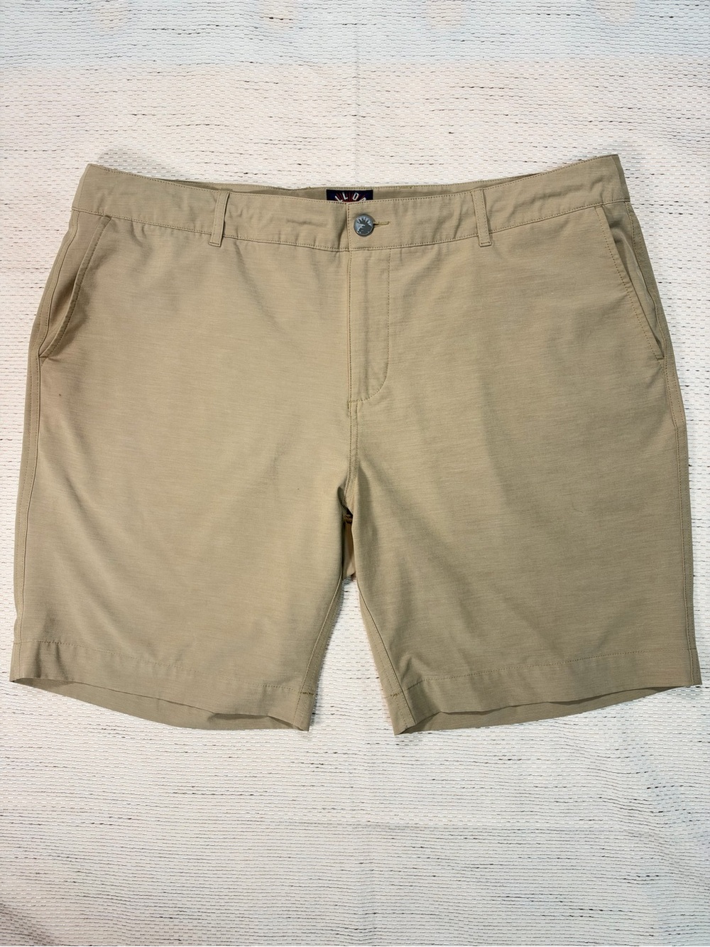 Faherty All Day Shorts Men’s 38 Tan Beige 9” Pockets Casual Outdoor Hiking